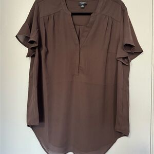 Torrid Chocolate Brown Blouse